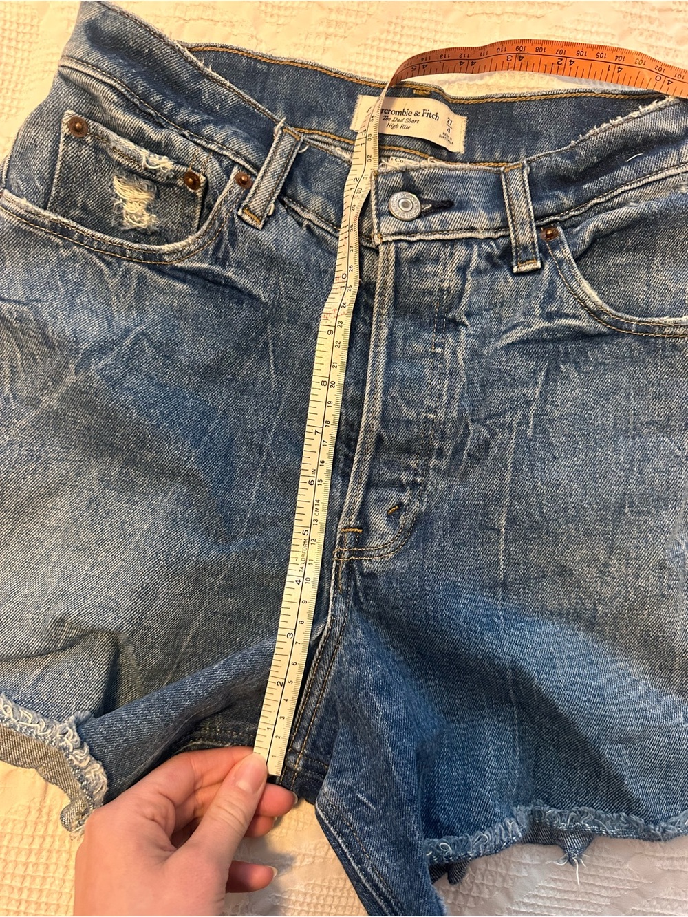 Curve love high rise dad shorts Abercrombie 27 - Picture 9 of 10